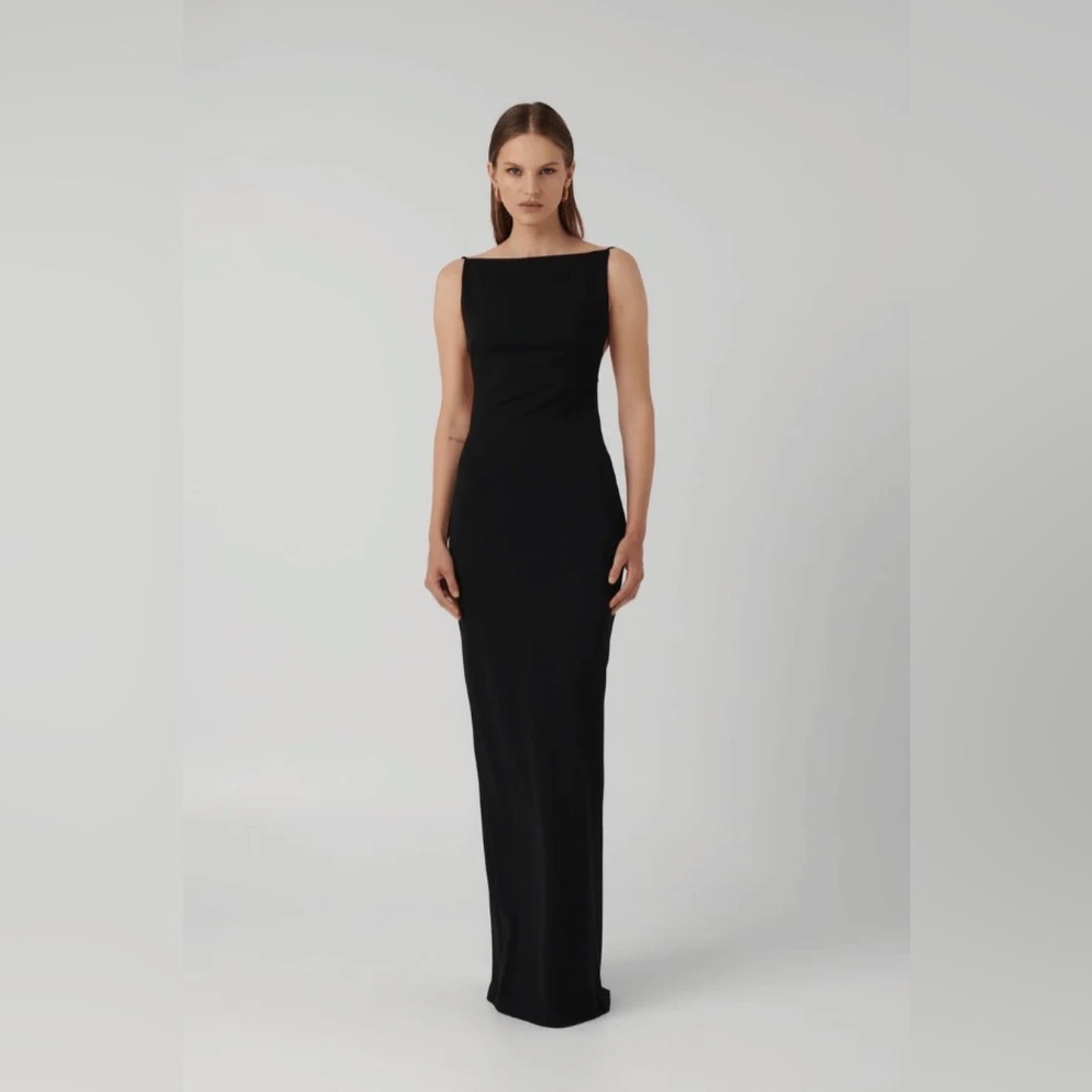 Black Gown Girls With Gems NWT